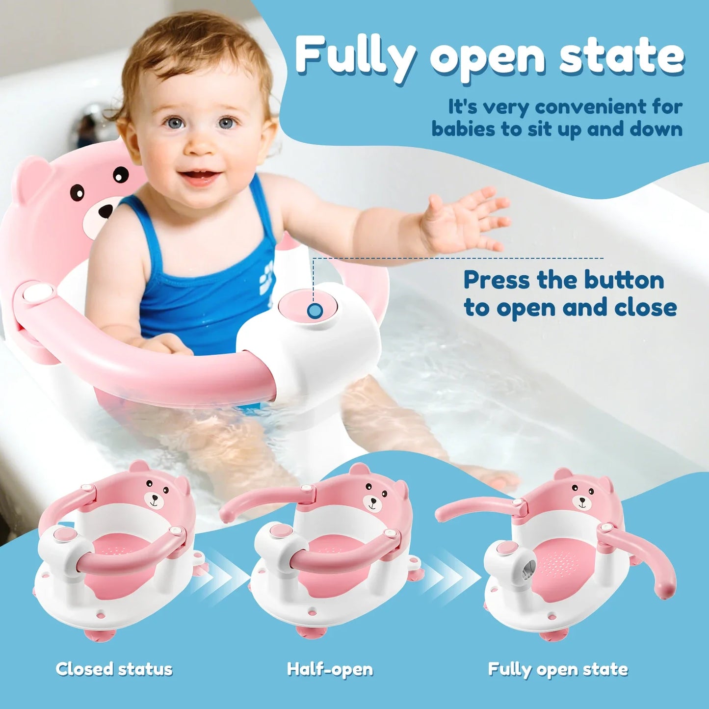 BabyBuddy Bath Seat for Babies 6 Months & Up