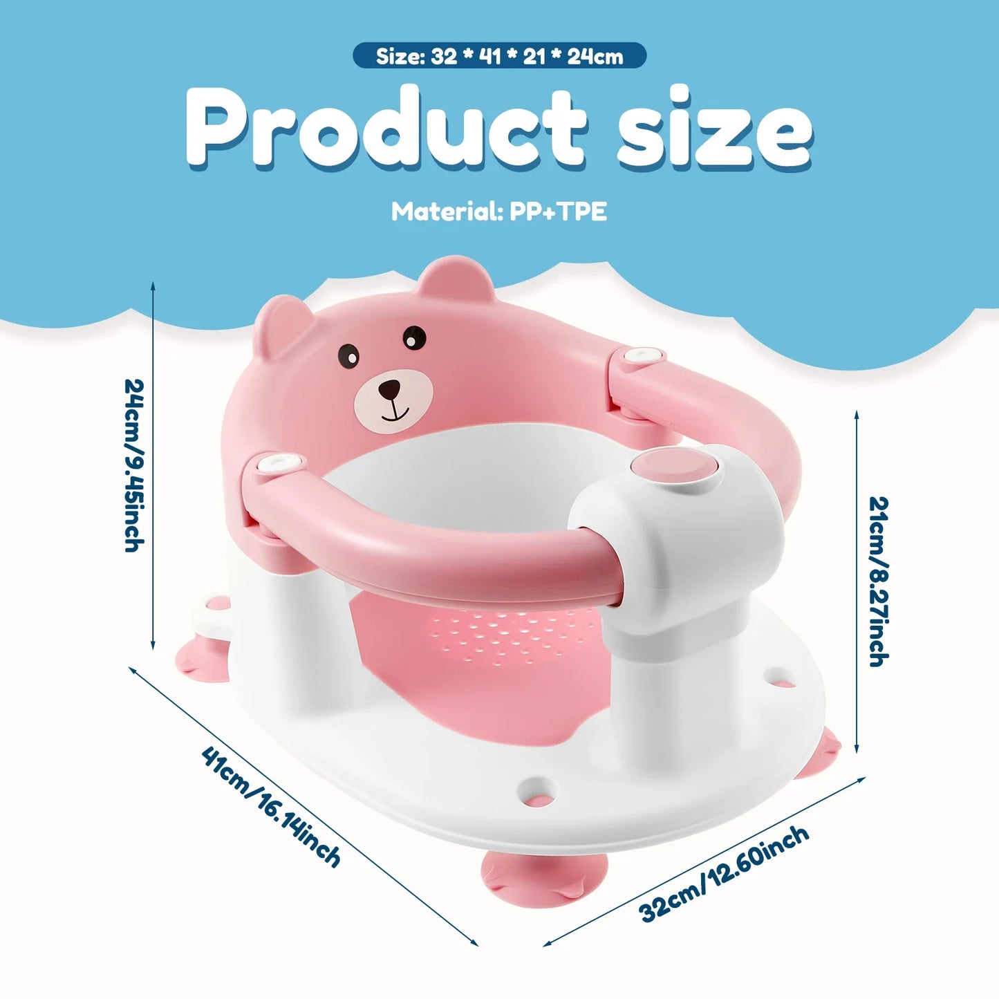 BabyBuddy Bath Seat for Babies 6 Months & Up