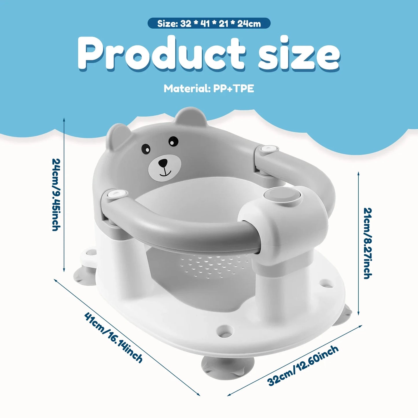 BabyBuddy Bath Seat for Babies 6 Months & Up